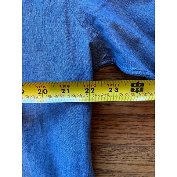 ALBIATE 1830 Milano for J. Crew Blue Ludlow Button Up Shirt Top Mens Size XL - Picture 9 of 10